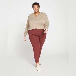 NWT Universal Standard Roya Leggings 27 Inch Burnt Red. Size S (14-16).